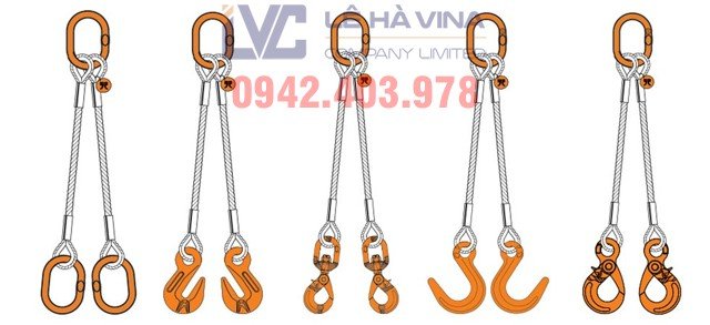 Cáp cẩu, cáp cẩu làm sling nâng hàng, Sling cáp bấm chì, Quy trình dùng cáp cẩu làm sling nâng hàng, Công ty TNHH Lê Hà ViNa, Lê Hà ViNa, cáp thép
