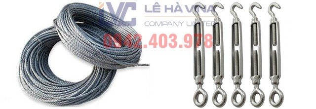 cáp neo trụ, Cáp neo, công ty TNHH Lê Hà ViNa, Lê Hà ViNa, cáp thép, khóa cáp, mua cáp neo trụ