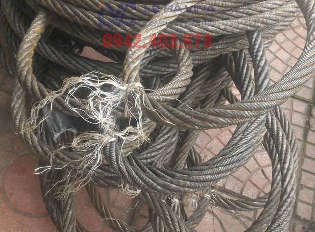 Cáp thép, cáp thép bấm chì, gia công cáp thép bấm chì, làm sling cáp thép, gia công cáp thép, cáp thép