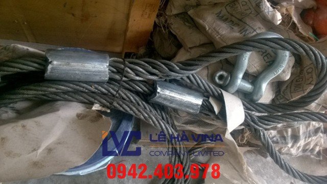cáp thép chống xoắn, cáp thép chống xoắn bám chì, sling cáp thép, cáp thép, cáp thép xây dựng
