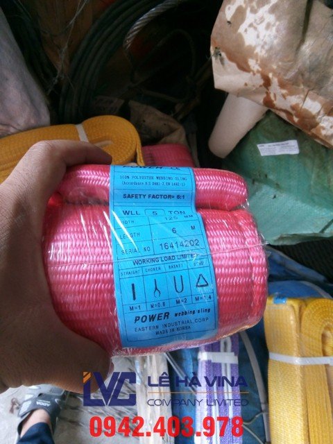  cáp vải nâng hàng 10 tấn, cáp vải, cáp nâng hàng, cáp vải cẩu hàng, cáp nâng hàng 10 tấn