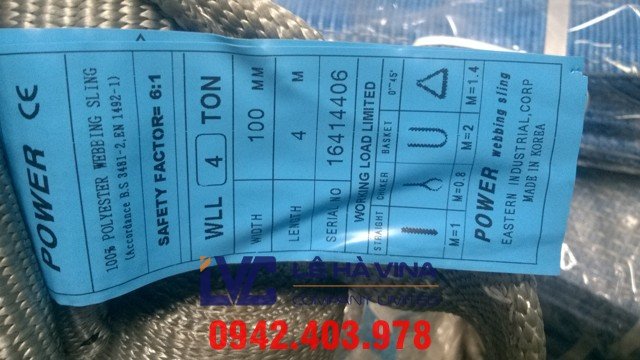 Cáp vải 2 tấn, cáp vải, Cáp vải, cáp vải 2 tấn, cáp vải cẩu hàng, cáp vải cẩu hàng 2 tấn