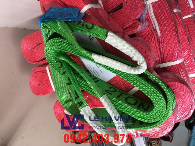 Cáp vải 2 tấn, cáp vải, Cáp vải, cáp vải 2 tấn, cáp vải cẩu hàng, cáp vải cẩu hàng 2 tấn