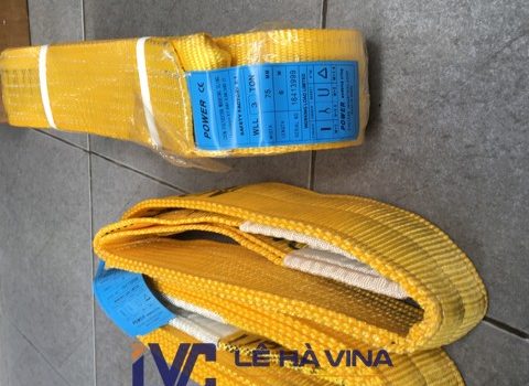 cáp vải, cáp vải cẩu hàng, cáp vải cẩu hàng 3 tấn, thông số kỹ thuật cáp vải, Cáp vải