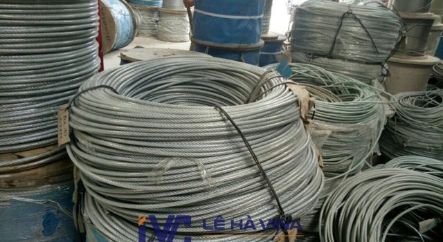 Cáp thép bọc nhựa 8 ly, Cáp thép bọc nhựa, Cáp thép, Lê Hà Vina, Cáp