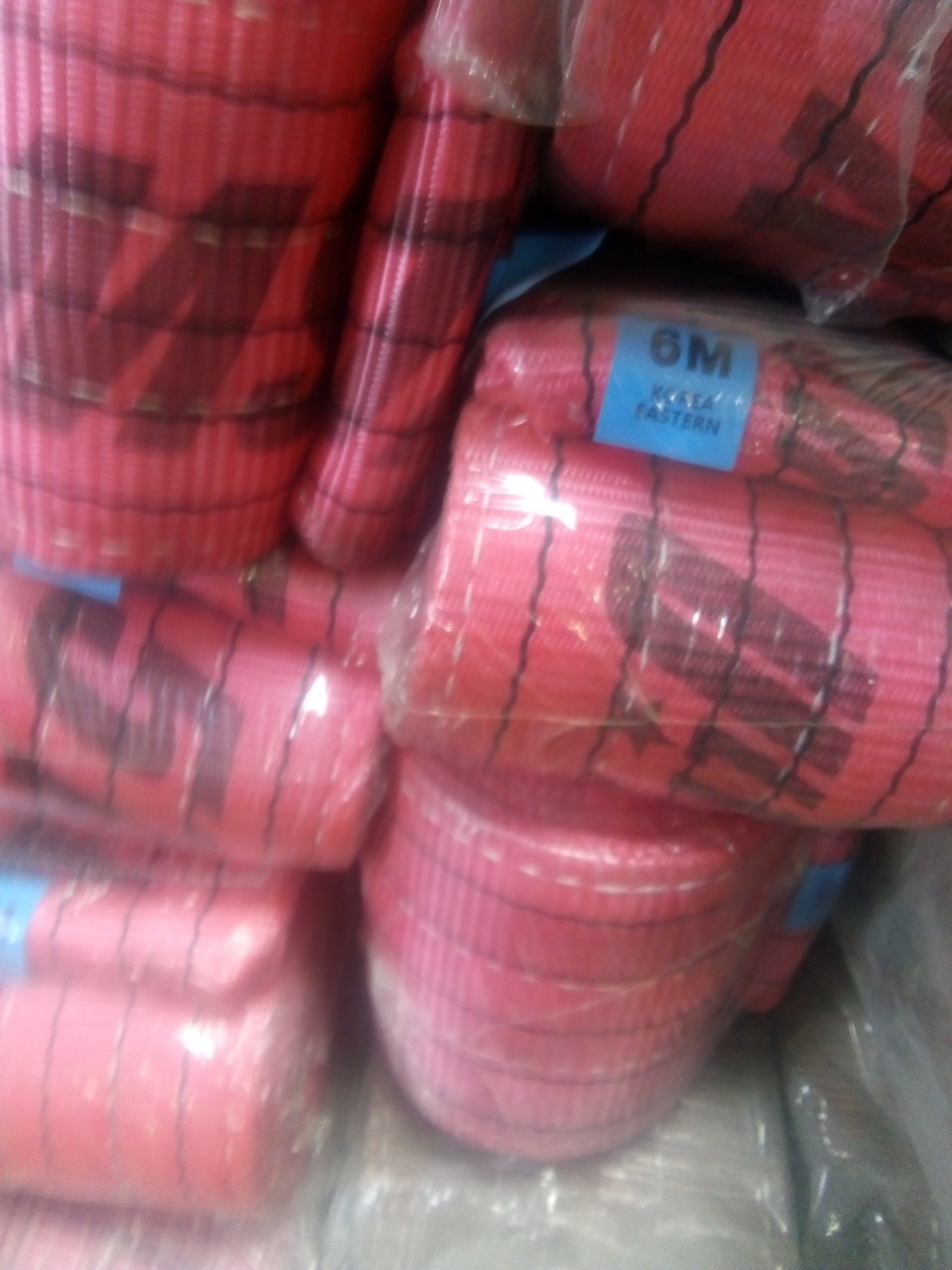 Cáp vải cẩu hàng bản dẹt Hàn Quốc 5 tấn, Cáp vải cẩu hàng bản dẹt Hàn Quốc, Cáp vải cẩu hàng bản dẹt, Cáp vải cẩu hàng, Cáp vải, Cấu tạo của cáp vải cẩu hàng, ma ní, tăng đơ, khóa cáp