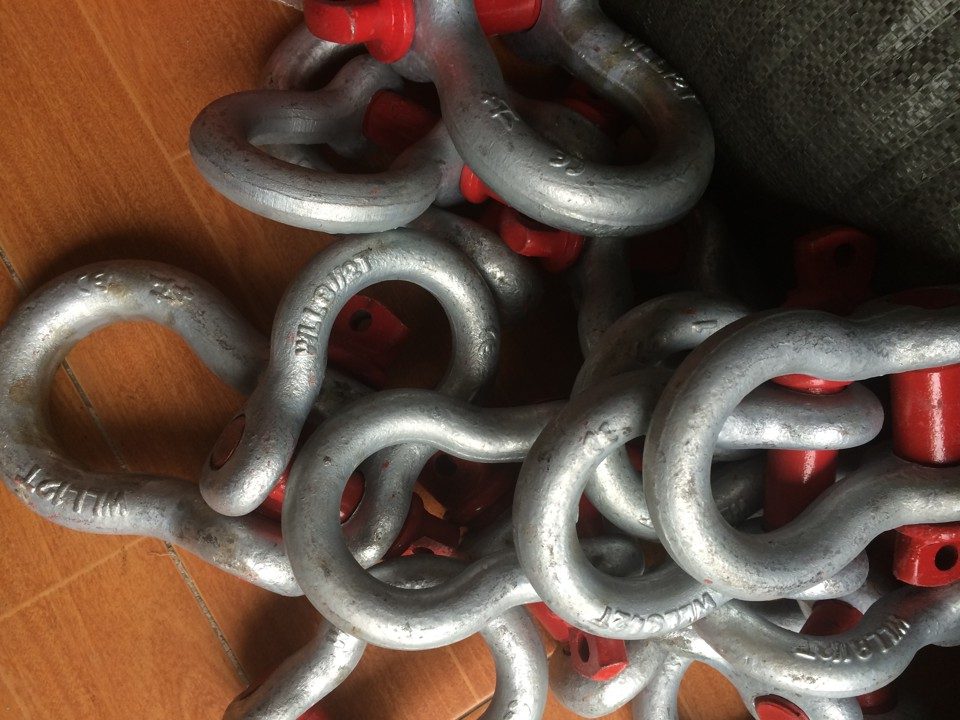 Chốt an toàn, Ma ní 16 tấn, Ma ní 16 tấn chữ u, Phụ kiện cáp thép xây dựng, Ma ní