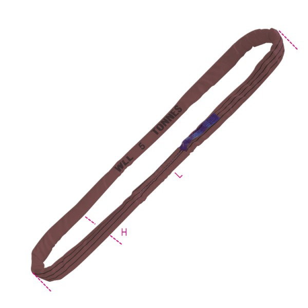 Cáp cẩu vải, Cáp vải bản tròn 6 tấn, Cáp vải nâng hàng chuyên dụng, Dây cáp vải cẩu hàng