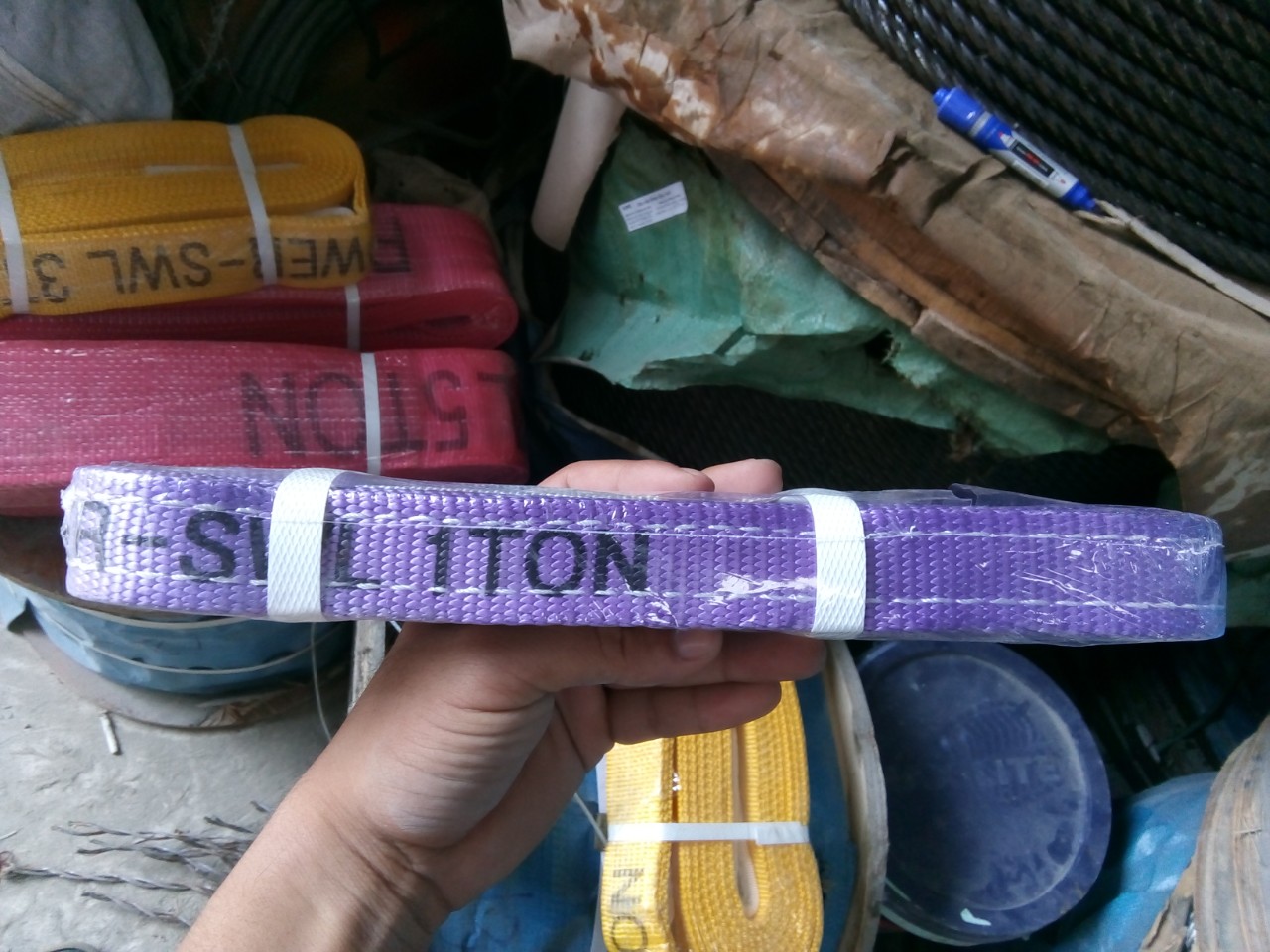 Cáp vải 1 tấn, Cáp vải, cáp vải cẩu hàng, cáp cẩu, Công ty TNHH Lê Hà Vina, Lê Hà Vina, đơn vị cung cấp cáp vải