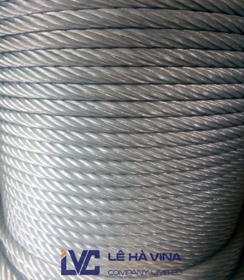 Dây cáp thép mạ kẽm phi 10, Dây cáp thép mạ kẽm, Dây cáp thép, Dây cáp, Sợi cáp, Cacbon nguyên chất