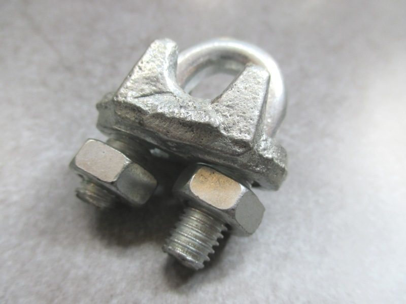 Cách sử dụng ốc siết cáp, Ốc siết cáp, Dây cáp thép, Ốc siết, Ốc siết cáp trên 1 sợi cáp, Sử dụng ốc siết cáp, Sợi dây cáp thép