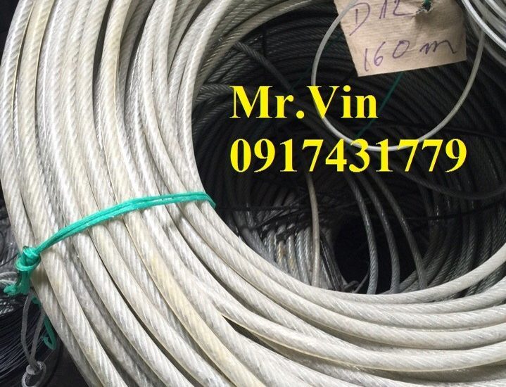 Cáp bọc nhựa Hà Nội, Dây cáp bọc nhựa chất lượng, Cáp bọc nhựa, Công ty TNHH Lê Hà Vina, Lớp nhựa PVC chất lượng, Cáp thép