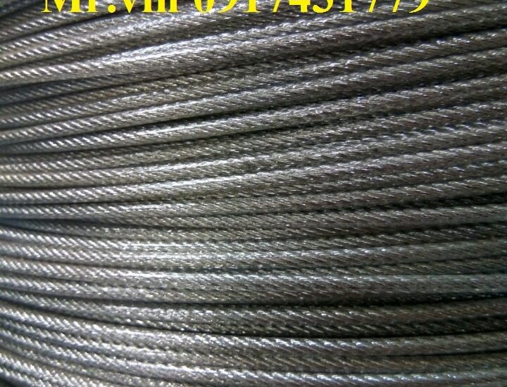 Cáp inox, Cáp inox 304 bọc nhựa, Cáp inox bọc nhựa, Công ty TNHH Lê Hà Vina, Dây cáp bọc nhựa