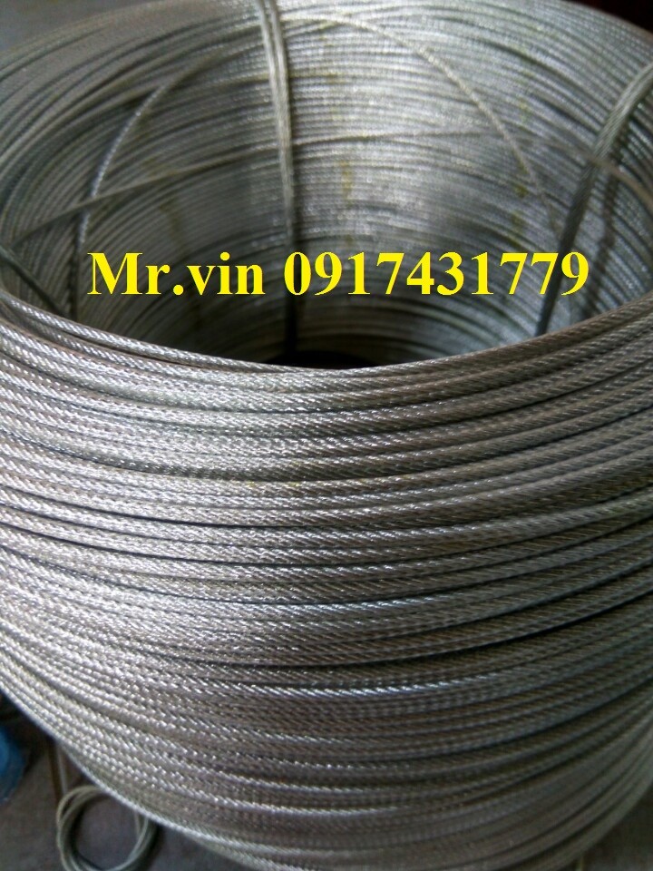 Cáp inox, Cáp inox 304 bọc nhựa, Cáp inox bọc nhựa, Công ty TNHH Lê Hà Vina, Dây cáp bọc nhựa