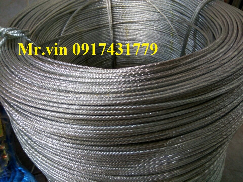Cáp lụa bọc nhựa, Mua cáp lụa bọc nhựa Hà Nội, Sử dụng cáp lụa bọc nhựa ngoài trời, Lớp nhựa bao bọc, Cáp inox, Dây cáp trang trí