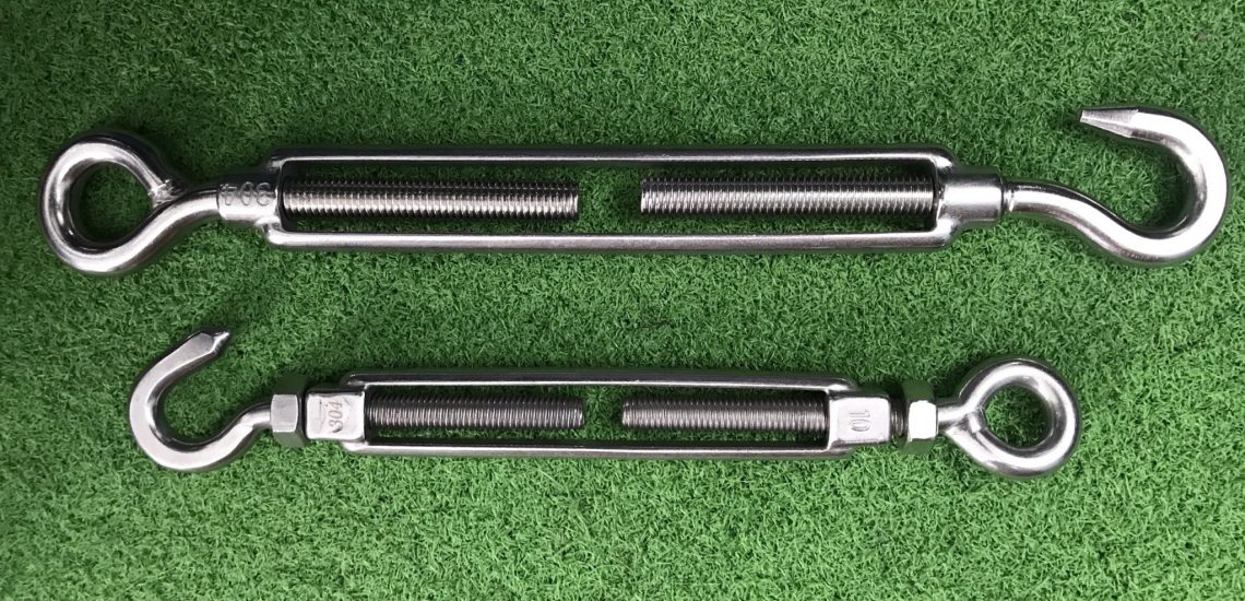 Tăng đơ inox, Dây cáp thép, Tăng đơ, Sử dụng tăng đơ inox