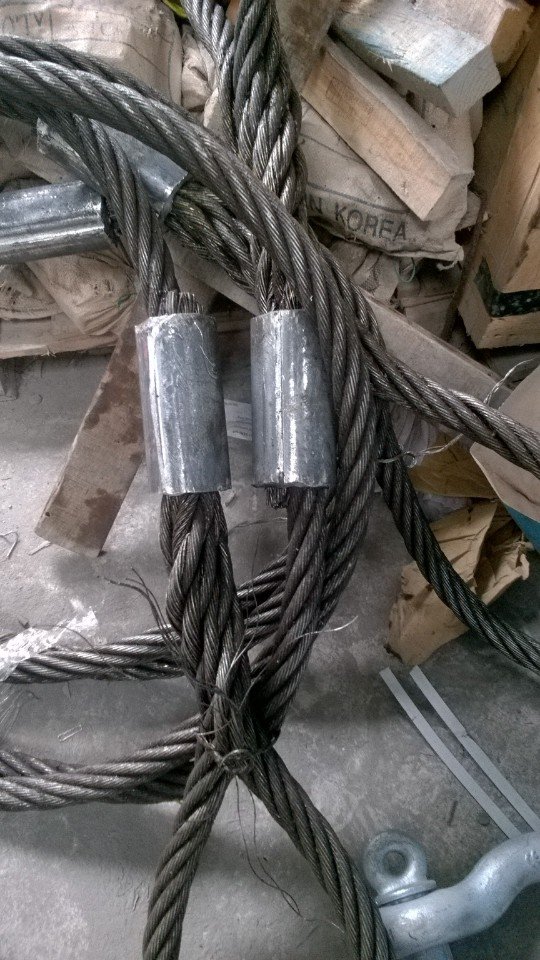 Cáp bấm chì, Sling cáp thép, Cáp thép bấm chì, Cáp bấm chì và sling cáp thép, Sử dụng sling cáp thép, Sử dụng cáp thép