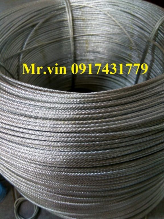 dây cáp lụa inox, sợi thép chịu lực, Dây cáp lụa inox mạ kẽm, sợi dây cáp lụa inox, Cáp 6x12+ FC, Cáp 6 x 19+ FC, Cáp 6 x 37+FC, Ứng dụng của dây cáp lụa inox, sử dụng dây cáp lụa inox