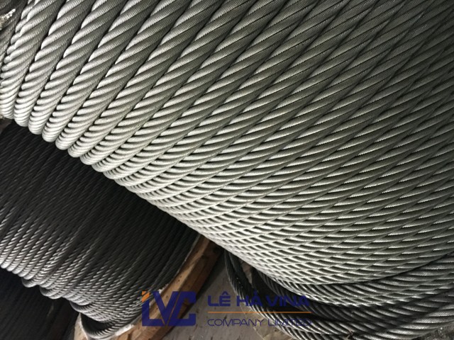 Cáp inox 304 18mm 6x36, Cáp inox 18mm 6x36 là gì, Sợi cáp, Cáp inox 304, Sản phẩm cáp inox, Cáp inox không gỉ, Địa chỉ cung cấp cáp inox, Lê Hà Vina