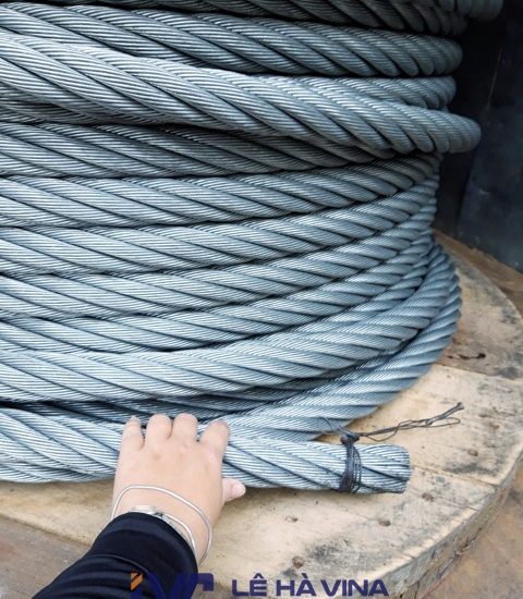 Dây cáp thép cẩu hàng D40 6x36+IWRC nhập khẩu Hàn Quốc, Dây cáp thép cẩu hàng, Dây cáp thép cẩu hàng D40 6x36, Công ty TNHH Lê Hà Vina, Cáp thép cẩu, Cáp cẩu 6x36+ IWRC phi 40
