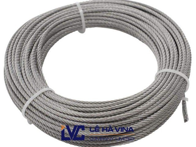 Cáp inox 4mm, Dây cáp thép không gỉ 4mm, Cáp không gỉ phi 4, Cáp inox, Cáp lụa, Cáp không gỉ 6x19, Cáp inox phi 4