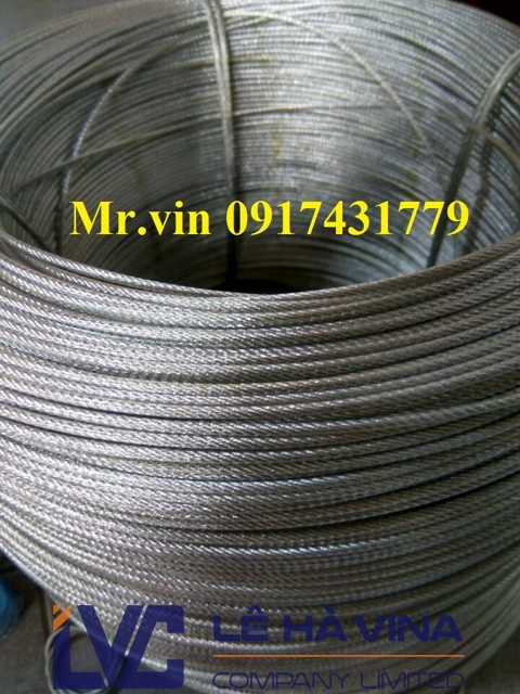 Cáp bọc 6 lõi, Công ty Lê Hà Vina, Cáp lụa bọc nhựa, Sử dụng cáp bọc nhựa, đơn vị cung cấp cáp lụa bọc nhựa , cáp lụa bọc nhựa phi 6, Cáp thép bọc nhựa, mạ kẽm điện phân cực, Cấu tạo cáp lụa bọc nhựa 6x 7FC